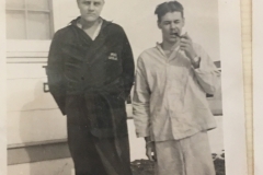 Torvald Thompson & fellow POW after release