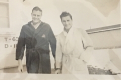 Torvald Thompson & fellow POW after release